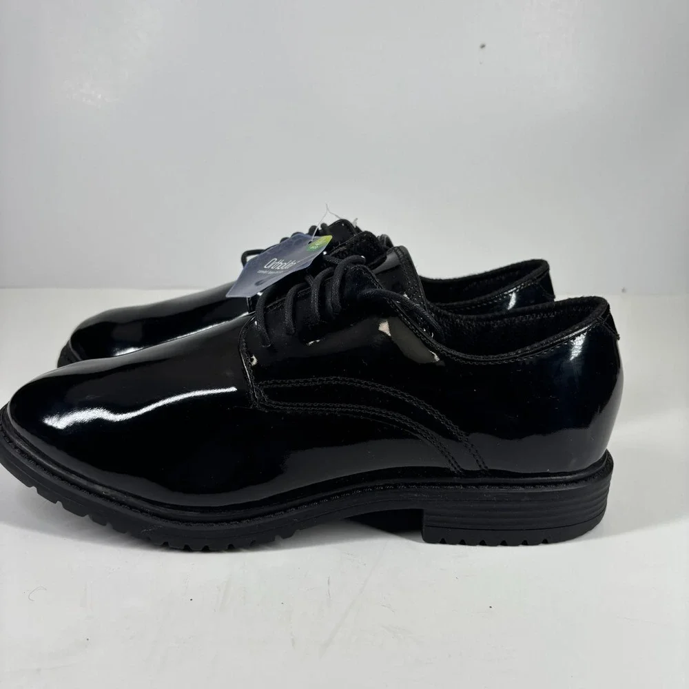Original S.W.A.T. 118001 Men's US 10 Black High Gloss Dress Oxford Uniform Shoes